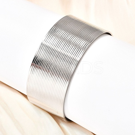 304 Stainless Steel Cuff Bangles BJEW-L705-01P-1
