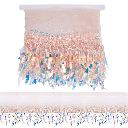 Polyester Tassel Lace Ribbon OCOR-WH20006-02A-01-1