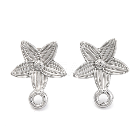 Non-Tarnish 304 Stainless Steel Studs Earring Findings EJEW-H013-19P-1