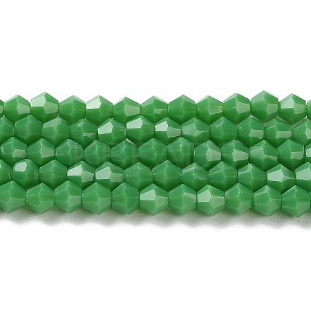 Opaque Solid Color Imitation Jade Glass Beads Strands GLAA-F029-P4mm-08-1