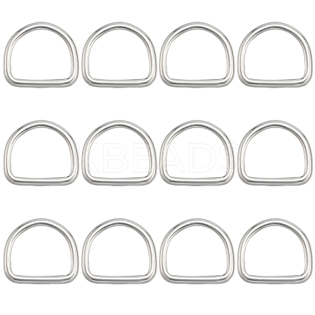 304 Stainless Steel D Rings STAS-CP0001-05C-1
