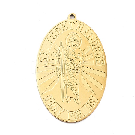 304 Stainless Steel Pendants STAS-M099-02G-1
