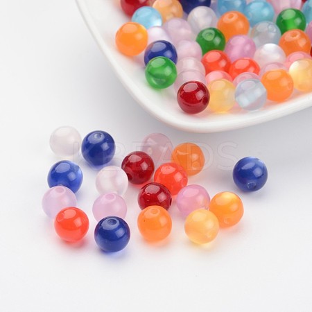 Round Resin Beads X-RB263Y-1