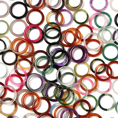 Natural Agate Rings G-S279-42-01-1