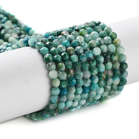 Natural Chrysocolla Beads Strands X-G-G823-13-3mm-B-1