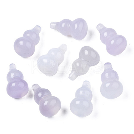 Carved Natural White Agate Pendants G-S359-354-1