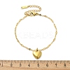 304 Stainless Steel Charm Chain Bracelets BJEW-C084-04G-6