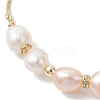 Natural Cultured Freshwater Pearl Beads Slider Bracelets BJEW-JB13410-3