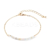 March Birthstone Natural Morganite Beaded Bracelets BJEW-JB06092-03-1