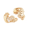 Christmas Brass Micro Pave Cubic Zirconia Pendants KK-L261-15B-G01-2