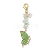 Butterfly Alloy Enamel Pendants Decoraiton HJEW-JM01637-01-3