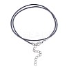 Waxed Cotton Cord Necklace Making MAK-S034-014-3