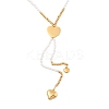 Imitation Pearl & Synthesis Shell Beaded Necklaces NJEW-A032-06G-04-1