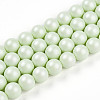 Baking Paint Pearlized Glass Pearl Bead Strands HY-N002-8mm-B02-2
