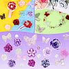 50G Resin Acrylic DIY Accessories Simulation Baroque Style Rose Halo Dyed Mixed Flower DIY Accessories JX581B-6