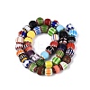 Handmade Millefiori Glass Round Beads LA-N002-10-2