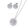 304 Stainless Steel Jewelry Sets SJEW-H143-04P-1