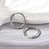 Tarnish Resistant 304 Stainless Steel Huggie Hoop Earrings EJEW-G272-02-12mm-P-2
