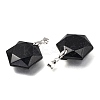 Faceted Synthetic Blue Goldstone Pendants G-F340-03M-2