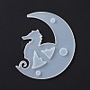 DIY Animal on the Crescent Moon Big Pendant Silhouette Silicone Molds LS-DIY-F125-01-3