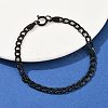 5MM 201 Stainless Steel Curb Chain Bracelets for Women BJEW-B143-05EB-3