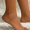 Fashionable Vintage Beach Style Brass Ball Adjustable Ladies Chain Anklets AG1972-4-3