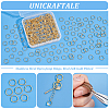 300Pcs 304 Stainless Steel Open Jump Rings STAS-UN0058-56G-04-5