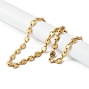 201 Stainless Steel Chain Necklaces NJEW-I127-04G-2