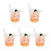 Transparent Resin Big Pendants LS-RESI-TAC0019-04E-1
