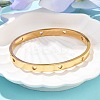 Hollow Heart 304 Stainless Steel Bangles for Women BJEW-Z092-11G-3