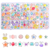154Pcs Transparent Acrylic Beads Sets TACR-CA0001-27-1