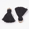 Polycotton(Polyester Cotton) Tassel Pendant Decorations X-FIND-S280-01-2