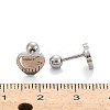 Tarnish Resistant 201 Stainless Steel Barbell Cartilage Earrings EJEW-R147-38-4