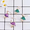 Enamel Mushroom Dangle Stud Earrings JE987A-4