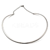 202 Stainless Steel Wire Choker Necklaces with Clasps NJEW-H011-10P-1