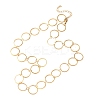 304 Stainless Steel 14MM Ring Link Chain Necklaces NJEW-P343-01D-G-4
