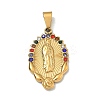 Virgin Mary Theme 304 Stainless Steel Pendants STAS-F336-05C-G-1