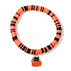 Ghostly Polymer Clay Heishi Stretch Bracelets BH7010-8-1