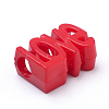 Opaque Acrylic European Beads SACR-Q190-22B-2