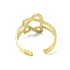 Ion Plating(IP) 304 Stainless Steel Open Cuff Ring RJEW-L109-026G-3