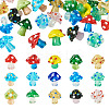 30Pcs 15 Colors Handmade Lampwork Bumpy Beads LAMP-TA0002-39-2
