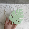 DIY Monstera Leaf Hanging Coaster Silicone Molds DIY-P070-A06-1