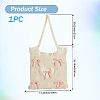Polyester Bowknot Knitted Shoulder Bags for Women AJEW-WH20816-075A-2