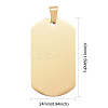 PVD Vacuum Plating 304 Stainless Steel Big Pendants LS-STAS-I140-19E-G-3