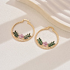 201 Stainless Steel Geometric Retro Casual Hoop Earrings ER1344-2-2