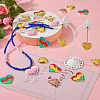 20Pcs 5 Style Zinc Alloy Enamel Pendants ENAM-TA0001-45-7