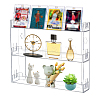 3-layered Transparent Plastic Storage Riser Holders ODIS-WH0025-275-1