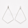 Tarnish Resistant 304 Stainless Steel Wire Pendants LS-STAS-S103-09-2