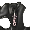 Dyed Natural Malaysia Jade Jellyfish Dangle Earrings for Women EJEW-JE07484-4