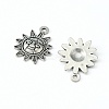 Tibetan Style Alloy Sun Pendants TIBEP-Q041-077AS-NR-2
